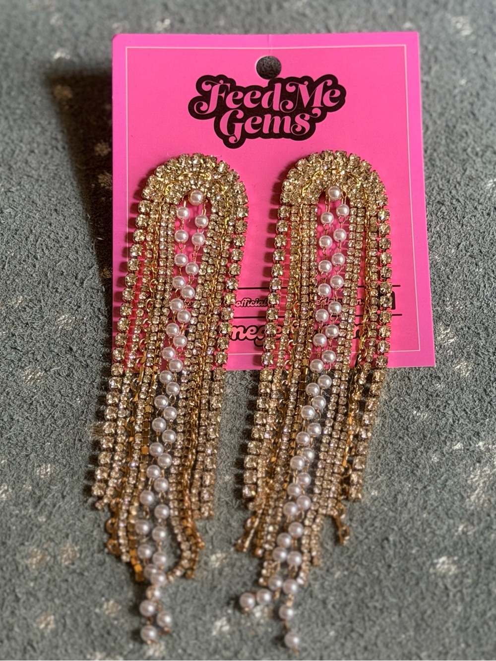 Feed Me Gems Long Earrings